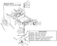 Gravely 992325 (Pro-Turn 252) - Gravely Pro-Turn 52" Zero-Turn Mower, Kawasaki FX (SN: 031000 - 039999)