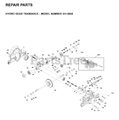 Husqvarna 331-0650 - Husqvarna Hydro-Gear Transmission (2001-03) REPAIR PARTS 7