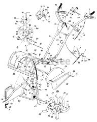 MTD 95220 (219-406-062) - MTD Tiller (1989) (Lowes)