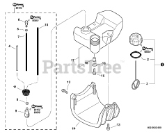Echo SRM-230 S - Echo String Trimmer (SN: 06001001 - 06999999) Fuel System