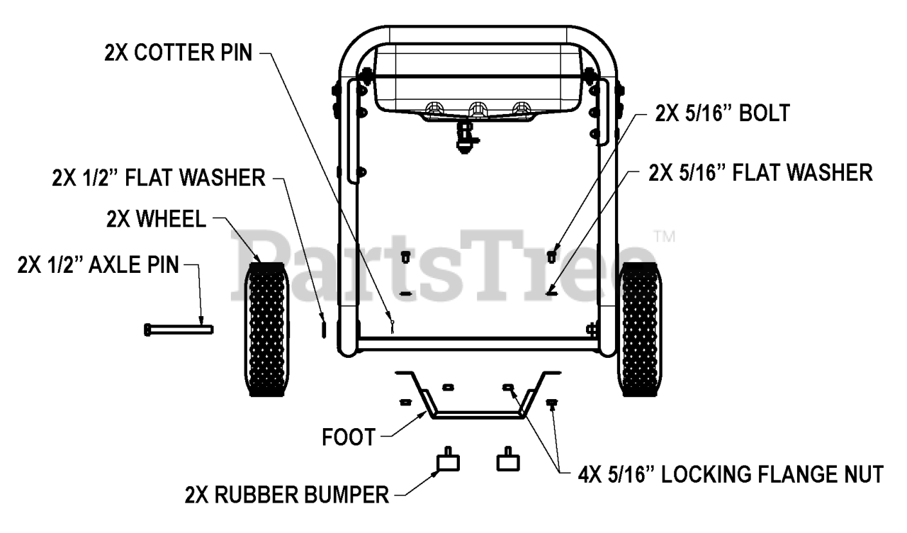 Generac Gp5000 G0056980 Generac Portable Generator Sn 5825991 5825995 2016 Wheel Assembly Addendum 0h0824 Parts Lookup With Diagrams Partstree