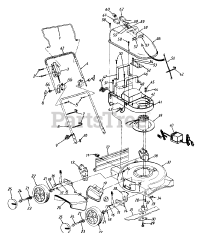 White Outdoor 186-708-190 - White Outdoor 18" Walk-Behind Mower, Battery (1996)