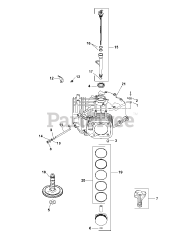 Cub Cadet RZT-L42 (17AFCACS010) - Cub Cadet 42" RZT Zero-Turn Mower (2013) Kohler SV715-3027 Crankcase