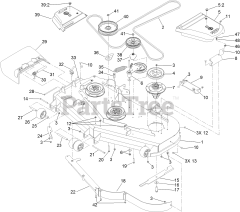 Toro 74925 TE (6000) - Toro 152cm Z Master Zero-Turn Mower, Side-Discharge Deck (SN: 313000001 - 313999999) (2013) DECK ASSEMBLY