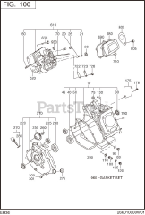 Subaru Robin EH360D21020 (EH36) - Subaru Robin Engine 100 Crankcase