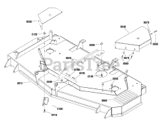 Simplicity 1696105-01 - Simplicity 61" FAB Mower Deck 61" Mower Deck - Housing &amp; Cover Group (5303286)