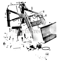 Toro 87001 - Toro Loader Conversion (1983) Hydraulic Adapter Location And Description Chart