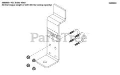 Ferris 5600860 - Ferris Trailer Hitch Kit for IS3100, IS3200, F320