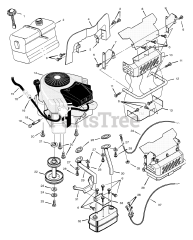 Scotts 465602x8B - Scotts 46" Lawn Tractor (2001) Engine Mount Assembly
