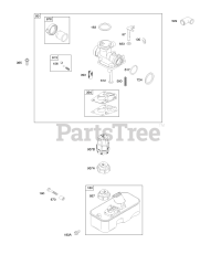 Briggs & Stratton 10D902-0122-E1 - Briggs & Stratton Vertical Engine Carburetor, Fuel Supply