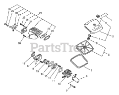 Echo CS-1201 - Echo Chainsaw (Original Version) Intake, Exhaust