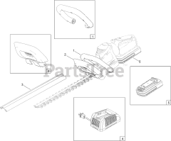 Toro 51494 - Toro 22" Hedge Trimmer, Cordless (SN: 320000001 - 320999999) (2020) 22in Cordless Hedge Trimmer Assembly