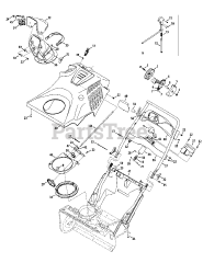 Cub Cadet 221 LHP (31AM2T6D756) - Cub Cadet 21" Snow Thrower (2011) Shroud, Chute &amp; Handle 221L