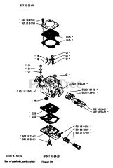 Husqvarna 33 - Husqvarna Chainsaw (1989-05) Carburetor Parts