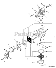Echo SRM-210 - Echo String Trimmer (SN: 10001001 - 10999999) Carburetor -- RB-K75
