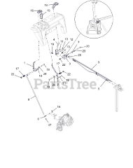 Ariens 926067 (ST 28 DLET) - Ariens Hydro Pro 28" Track Snow Blower, Briggs & Stratton (SN: 000101 & Above) Controls