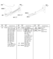 Briggs & Stratton 185437-0276-E1 - Briggs & Stratton Horizontal Engine Control Panels