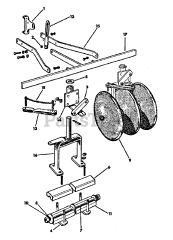 Simplicity L1 - Simplicity Two-Wheeled Tractor, 2hp Disc Harrow Group (3738I05)