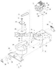 Bear Cat WV 160 S - Bear Cat Walk-Behind Vacuum, 160cc Honda (SN: E06542 - H07101)