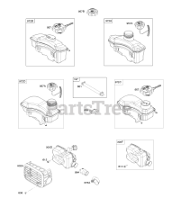 Briggs & Stratton 103M02-0067-H1 - Briggs & Stratton Vertical Engine Exhaust System, Fuel Supply