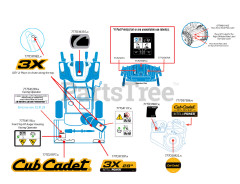 Cub Cadet 3X 28 (31AH5JVBB10) - Cub Cadet 3X 28" Snow Thrower (2023) Label Map