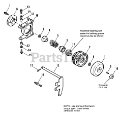 AGCO 616 H (1691502) - AGCO Lawn Tractor, 16hp PTO Cone Clutch Group