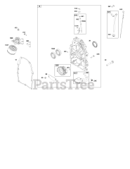 Briggs & Stratton 356447-0158-B5 - Briggs & Stratton Horizontal Engine Crankcase Cover and Lubrication Group