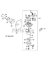 Troy-Bilt 5P70M0C - Troy-Bilt Engine 5P70M0C Carburetor