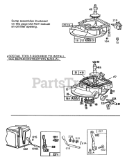 Briggs & Stratton 114982-3155-01 - Briggs & Stratton Vertical Engine (2)SumpBases,Governor Levers
