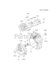 Kawasaki FE120D-AS03 - Kawasaki Engine CYLINDER/CRANKCASE