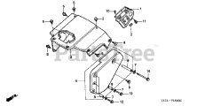 Honda HS621 AS/D (SZAN) - Honda 21" Snow Blower, Made in Japan (SN: SZAN-1130001 - SZAN-1130378) FRONT COVER