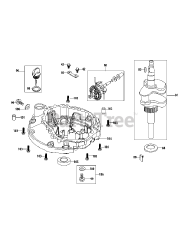 MTD 1P65BU - MTD Engine 1P65BU Crankshaft &amp; Crankcase Cover