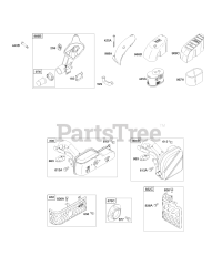 Briggs & Stratton 126602-0502-E1 - Briggs & Stratton Vertical Engine Air Cleaner, Exhaust System