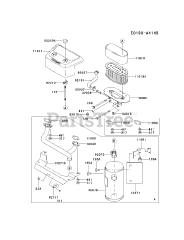 Kawasaki FH601V-BS11 - Kawasaki Engine AIR-FILTER/MUFFLER