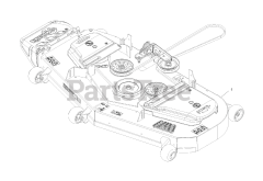 Exmark RAE708GEM60300 - Exmark 60" Radius E-Series Zero-Turn Mower, Exmark 708 (SN: 400000000 - 402082299) (2017) Complete Deck Assembly