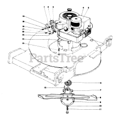 Toro 20750 - Toro Walk-Behind Mower (SN: 008000001 - 008999999) (1978) Engine Assembly