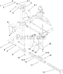 Toro 74923 TE (6000) - Toro 132cm Z Master Zero-Turn Mower, Side-Discharge Deck (SN: 290000001 - 290999999) (2009) Z Stand Assembly