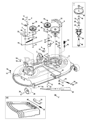 Murray 13AM77LS058 - Murray Lawn Tractor (2012) Mower Deck 42-Inch
