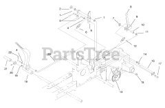 Toro 73428 (312-8) - Toro Garden Tractor (SN: 089000001 - 089000499) (1998) Brake System