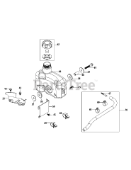 MTD 2P70M0D - MTD Engine 2P70M0D Fuel Tank &amp; Mounting