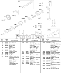 Briggs & Stratton 584447-0205-E2 - Briggs & Stratton Horizontal Engine Rocker Arm, Valves, Camshaft