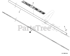 Echo SRM-22 GES - Echo String Trimmer (Original Version) Main Pipe, Flexible Driveshaft