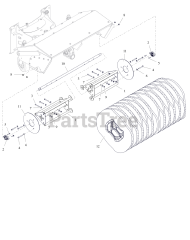 Ariens 851004 - Ariens 44" Brush for Mammoth 850 (SN: 000101 & Above)