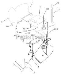 Toro 79480 - Toro 42"/48" Vacuum Bagger for XT Series Tractors (SN: 230000001 - 230999999) (2003)
