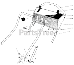 Toro 10500 - Toro 21" Rear Bagging Walk-Behind Mower (SN: 001000001 - 001999999) (1981) Handle Assembly