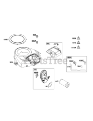 Briggs & Stratton 44N677-0061-G1 - Briggs & Stratton Vertical Engine Blower Housing and Air Cleaner Group