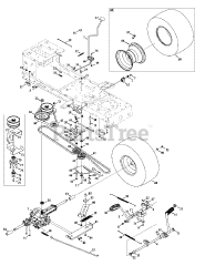 Craftsman 247.289040 (13AL78SS099) - Craftsman LT2000 Lawn Tractor (2010) (Sears)