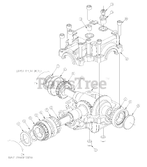Ariens 996148 - Ariens Contractor 4WD Utility Vehicle, Subaru EH65 (SN: 020000 & Above) Transfer Case Components