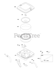 Briggs & Stratton 356447-0635-G1 - Briggs & Stratton Horizontal Engine Air Cleaner Group
