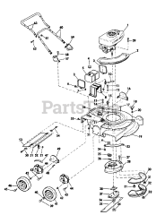Lawn-Boy 5501 - Lawn-Boy Walk-Behind Mower (SN: 300000001 - 399999999) (1973) Model 6254 Hevi-Duti Commercial Mower Parts List